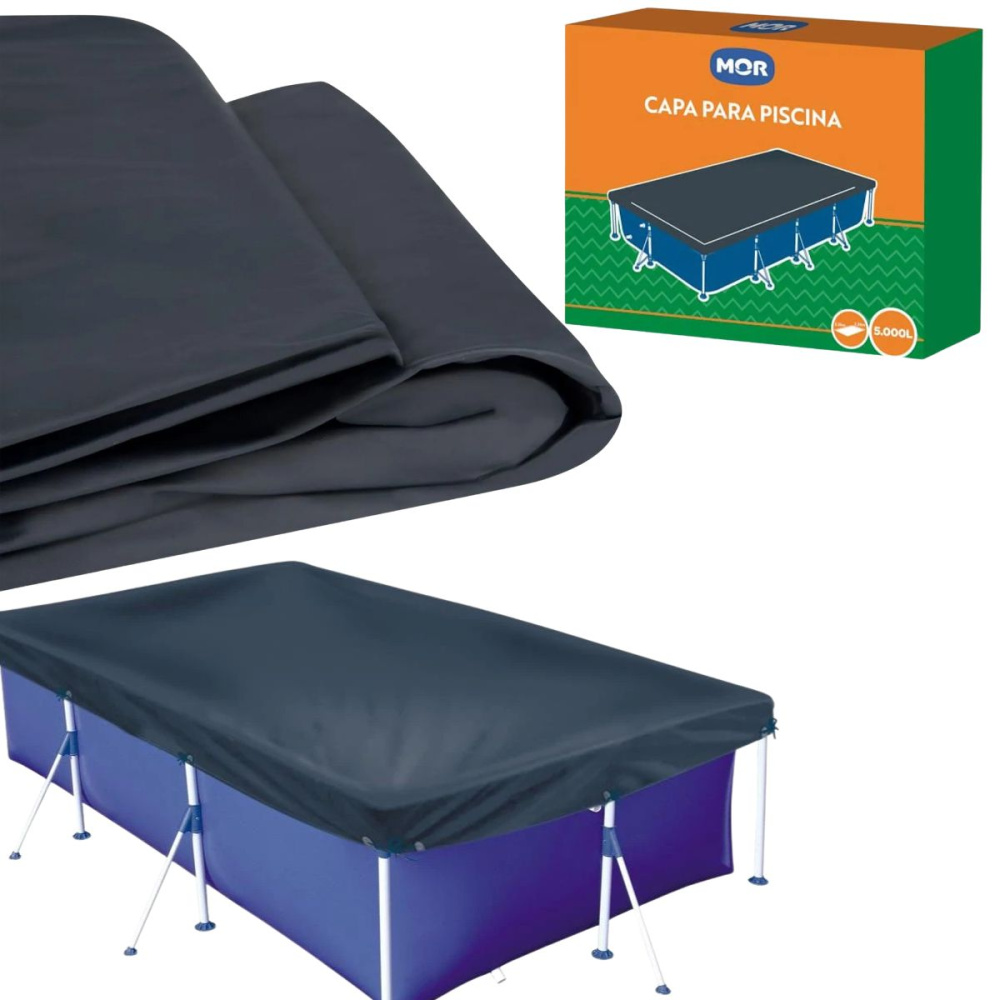 Capa Para Piscina Premium 5000 Litros Retangular PVC Mor - Fava Ecom
