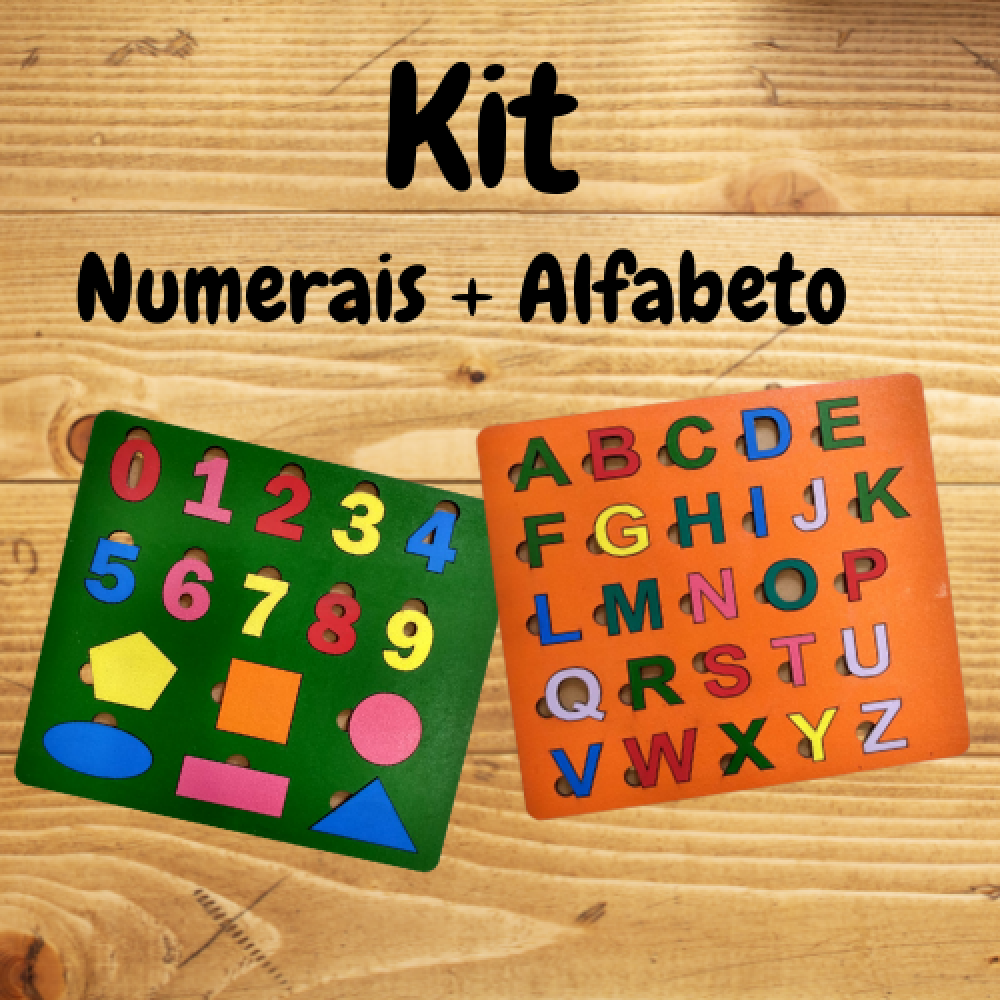 Kit Pr Alfabetiza O Alfabeto Numerais Formas Geom Tricas