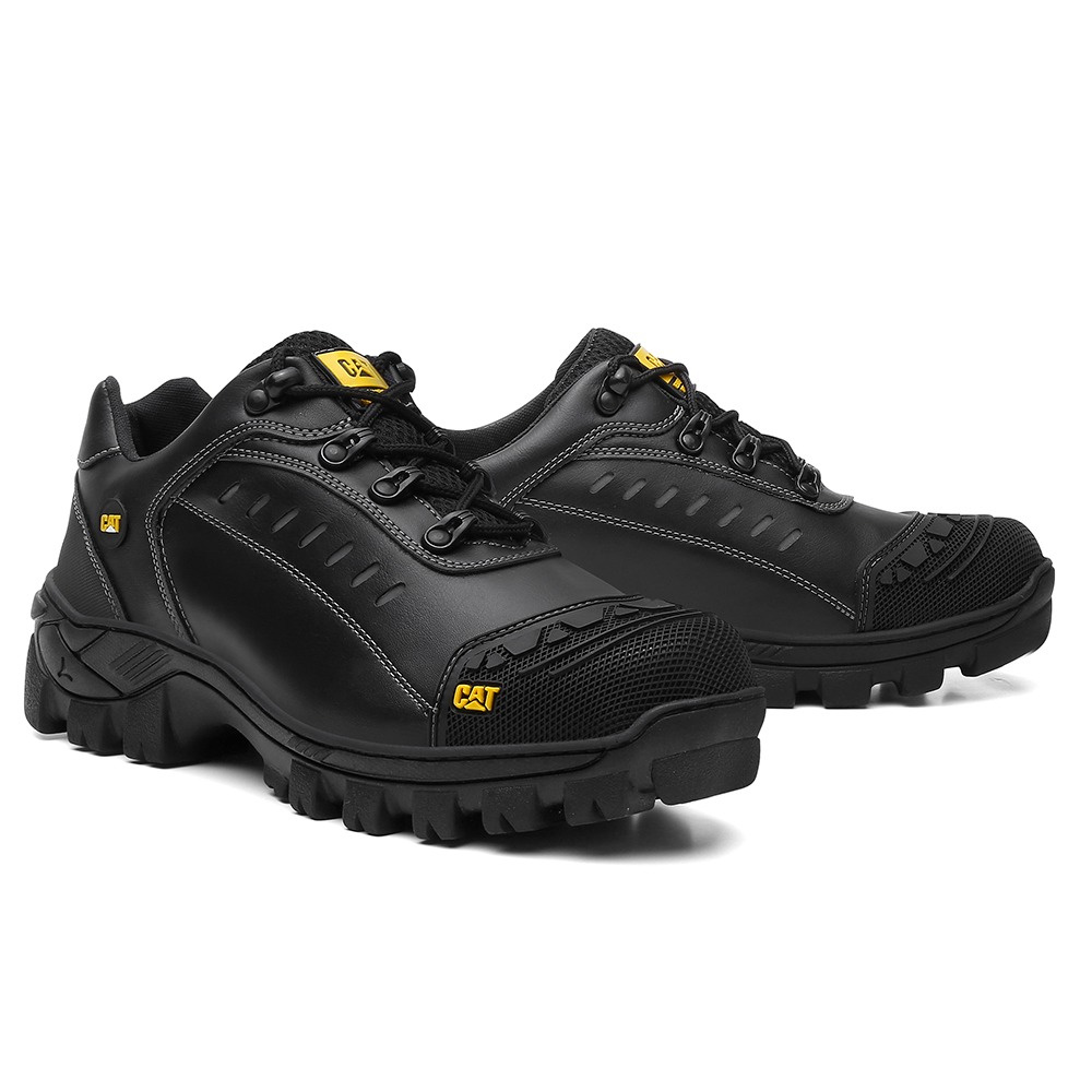 Bota Masculina Botina Caterpillar Cano Curto Palmilha Gel P.U