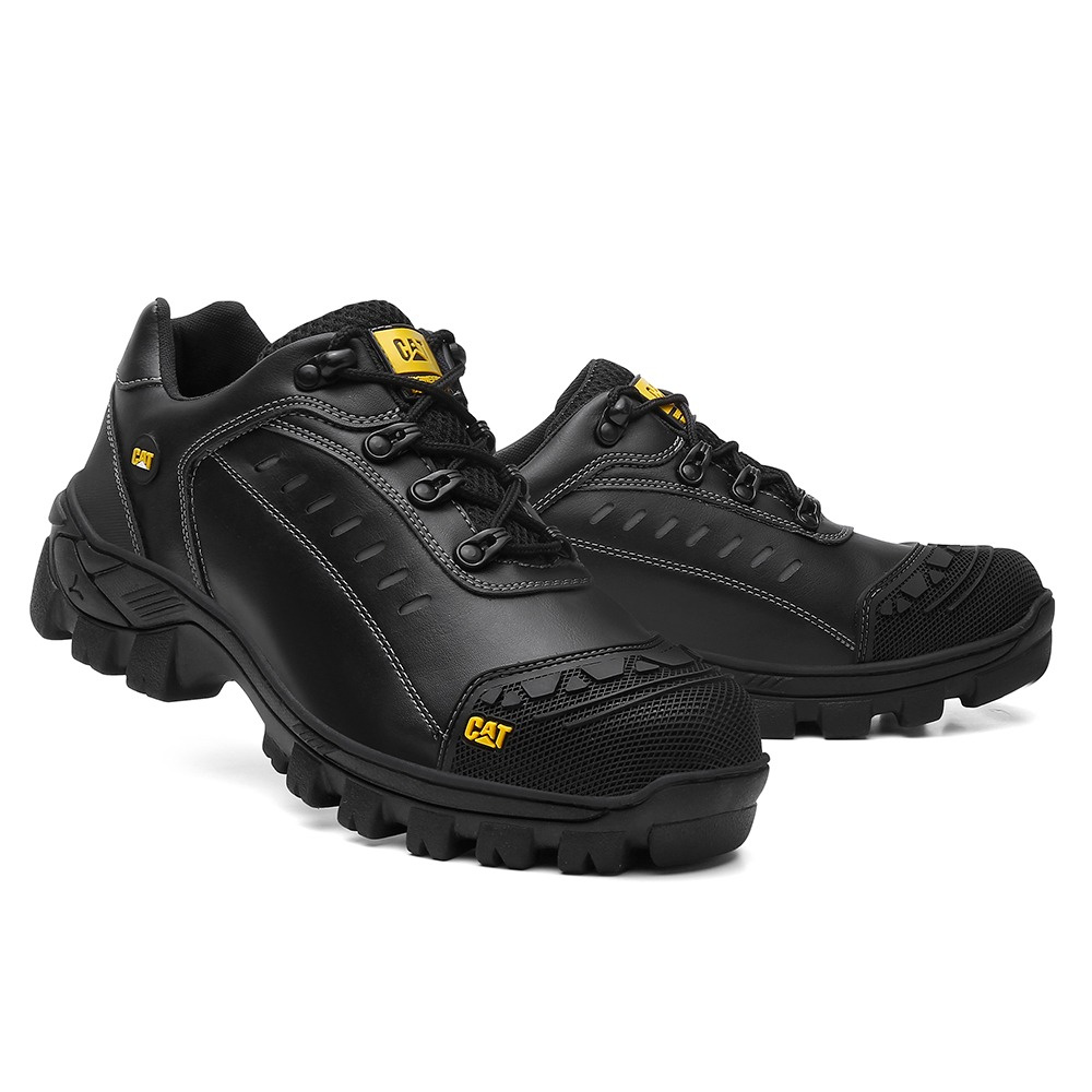 Bota Botina Caterpillar Masculina 100% Couro Confortável - Escorrega o Preço