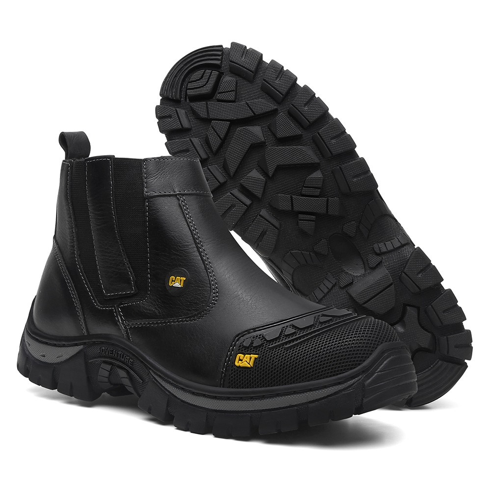 Bota Masculina Caterpillar Em Couro Legitimo Lançamento