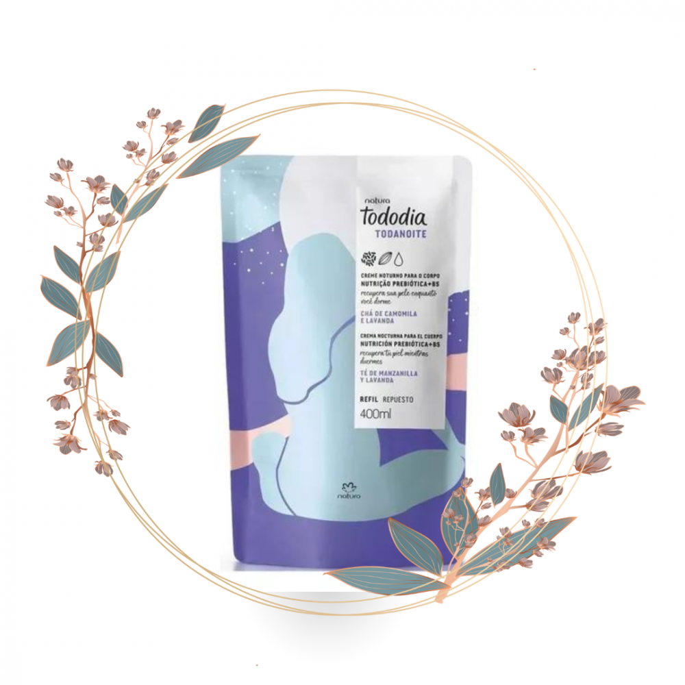 Refil Hidratante Corporal Ch de Camomila e Lavanda Protege e Nutri