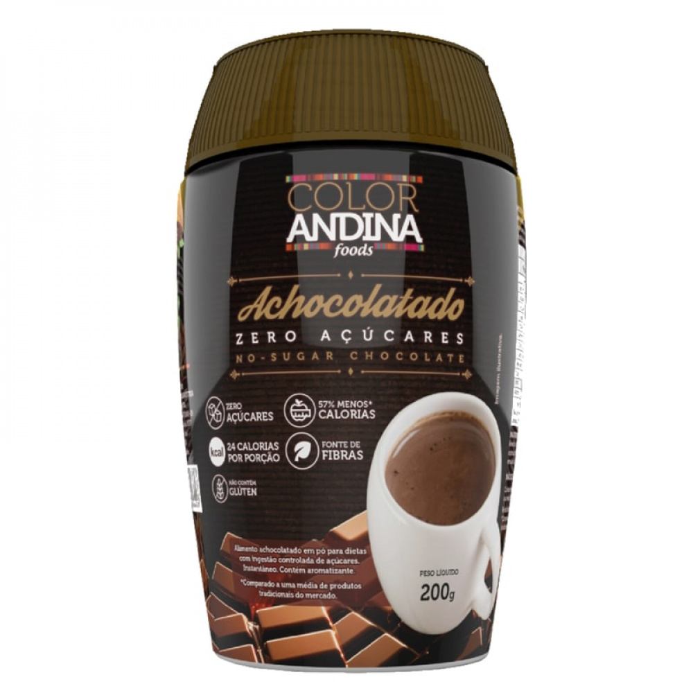 Achocolatado Zero A car Vegano 200g Color Andina F rmula Max Achocolatado zero a car vegano 200g color andina f rmula max