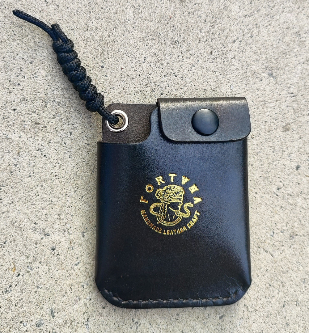 Porta Cartão de Couro Bifold Fortuna LeatherCraft Fortuna LeatherCraft