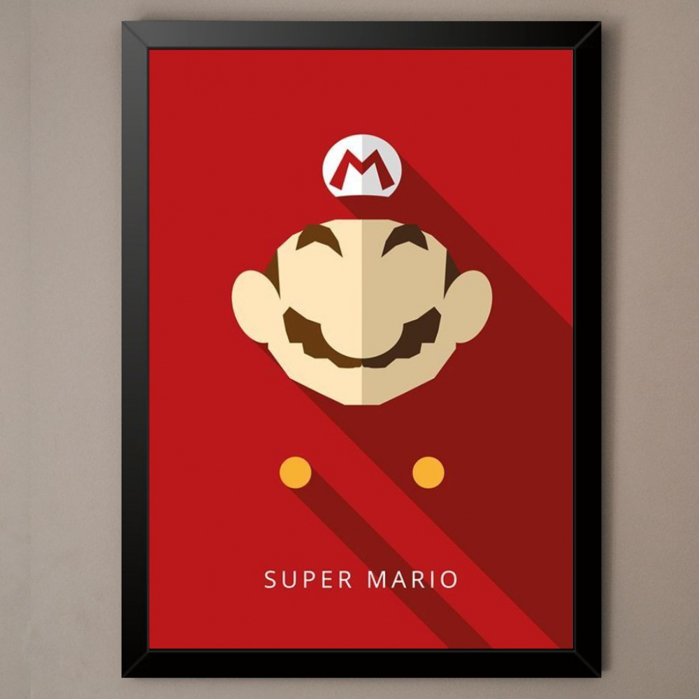 Super Mario Frame Wise Quadros personalizados!