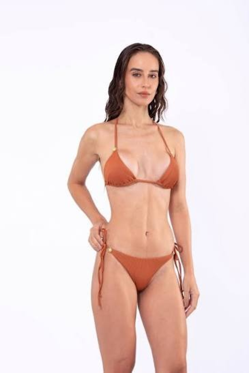 Biquíni Cortininha Terracota