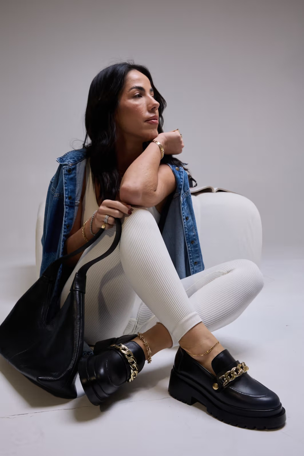 Mocassim Tratorado Preto