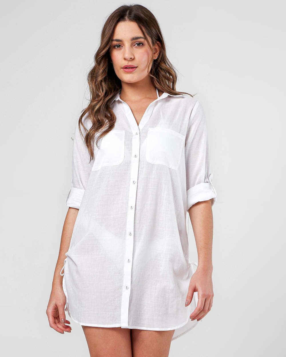 Saída de Praia Chemise Branca