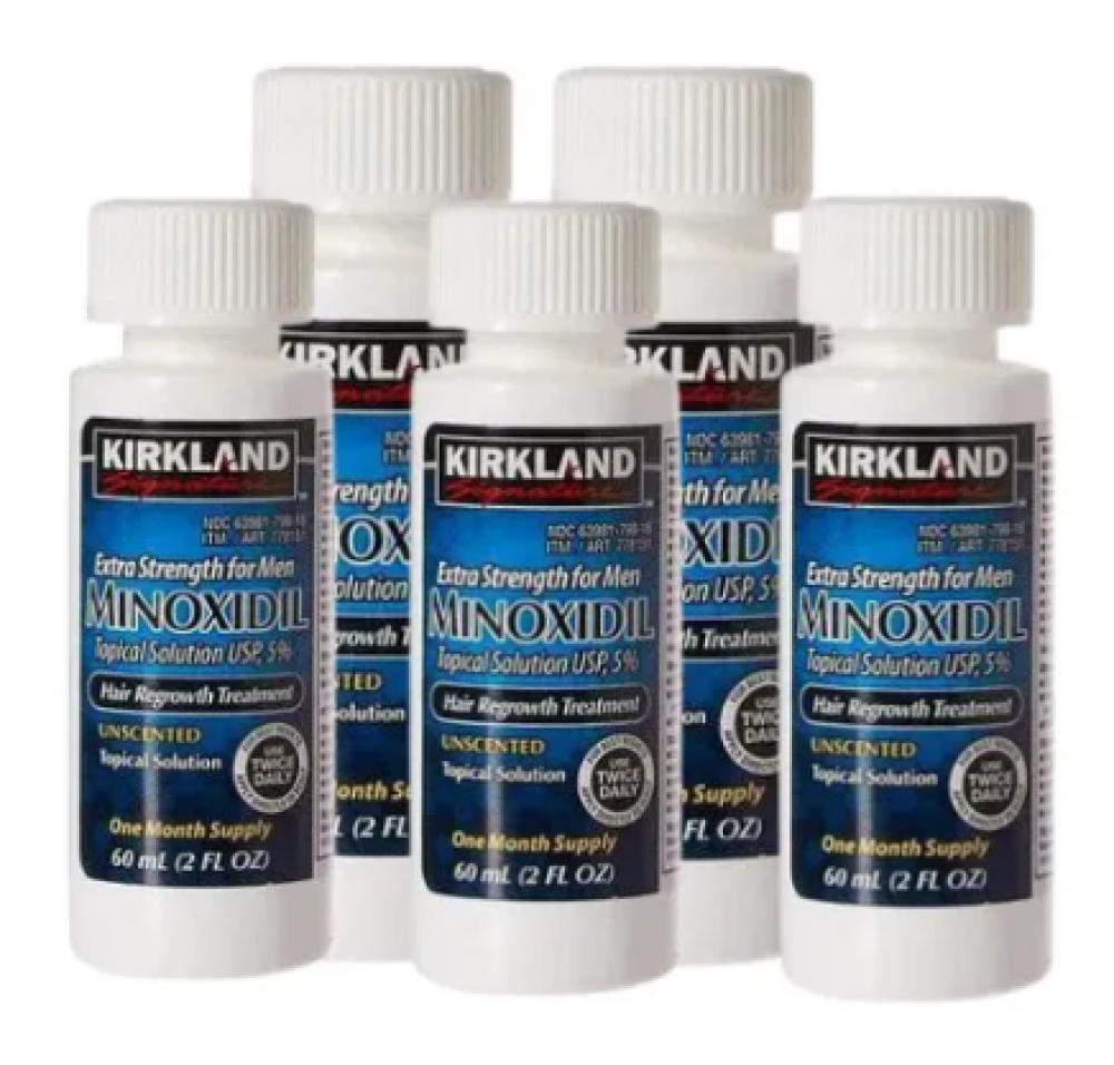 Minoxidil Kirkland 5 60ml Original 5 Meses De Tratamento Gbr Minoxidil