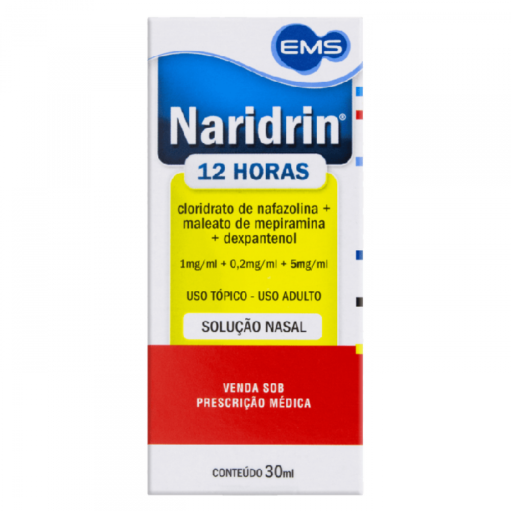 Naridrin 12 Horas - Descongestionante Nasal 30ml | Alívio Prolongado p ...