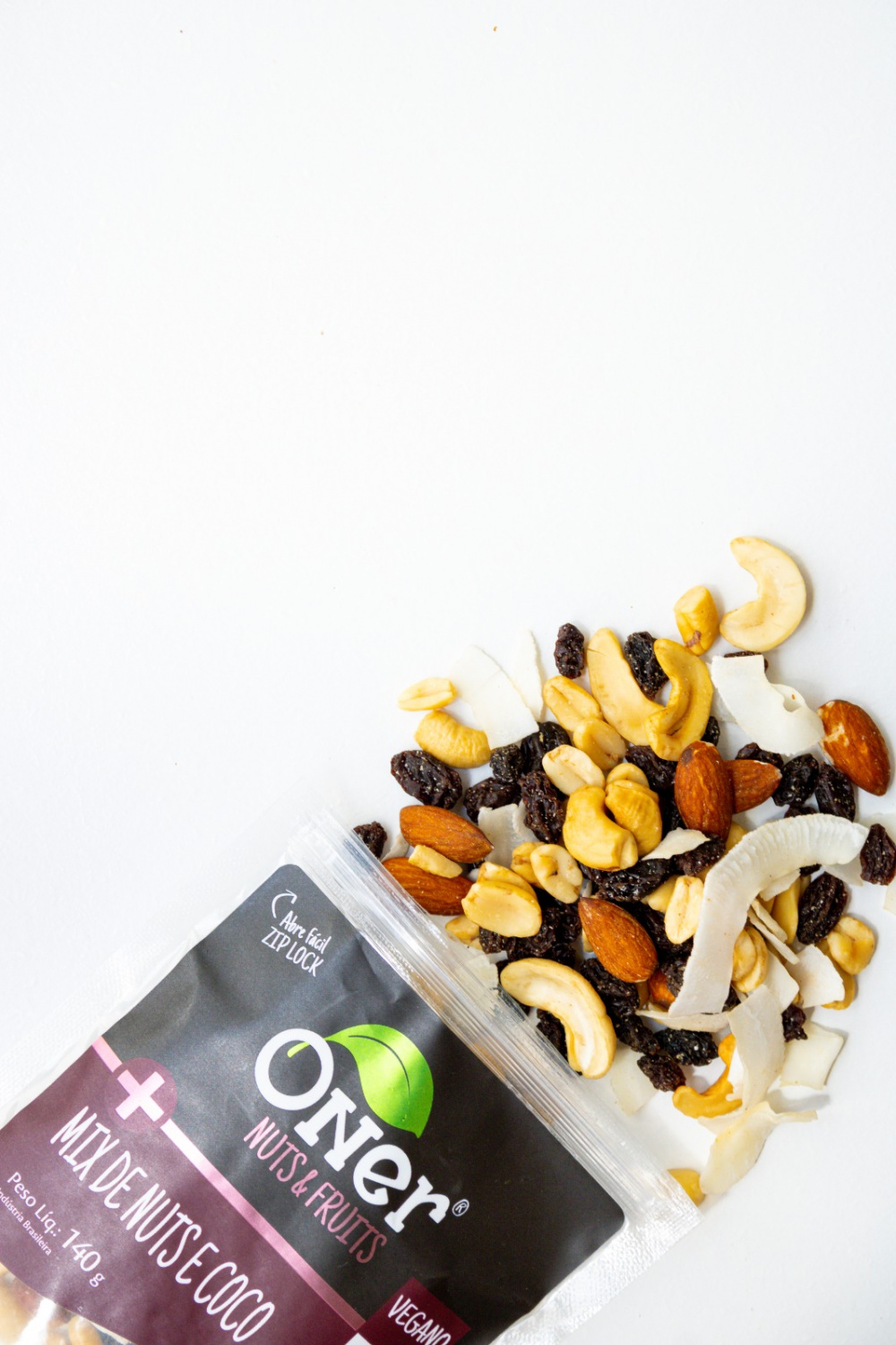Mix Nuts e Coco 120 g - Oner Alimentos Saudáveis