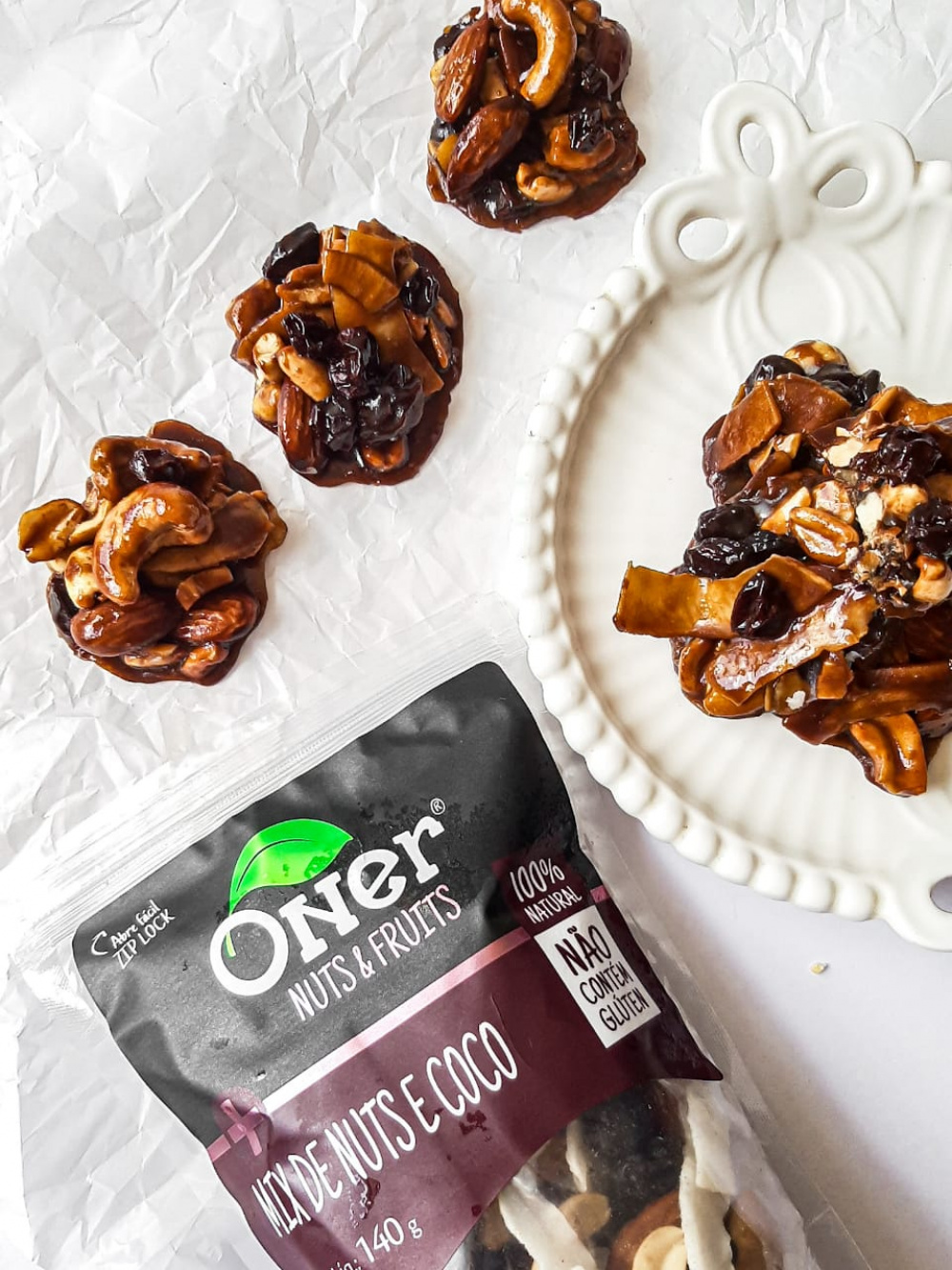 Mix Nuts e Coco 120 g - Oner Alimentos Saudáveis