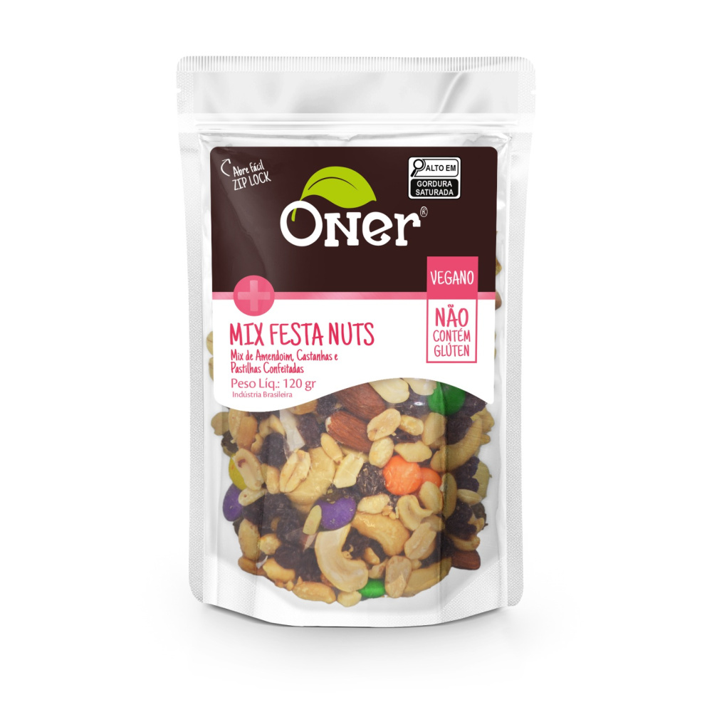 MIX NUTS FESTA - 120G - Oner Alimentos Saudáveis