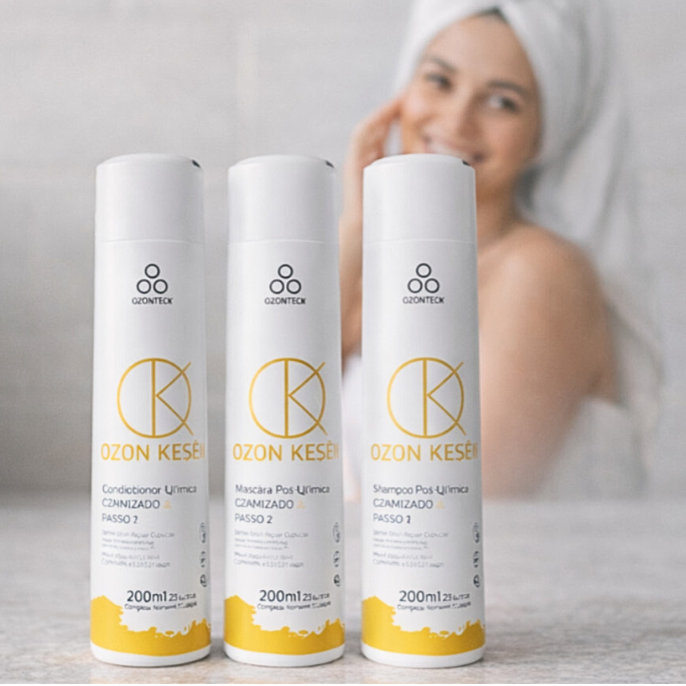 Kunc Kesen Shablon Kit Ozon Kesen - Tratamento Capilar Completo - Loja Online de Bem Estar ...