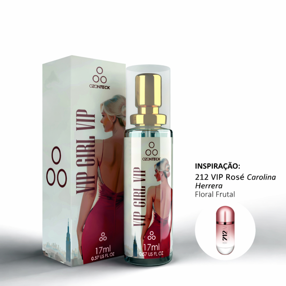 Perfume Vip Girl Vip Ozonteck 17ml - Loja Online de Bem Estar Ozonteck