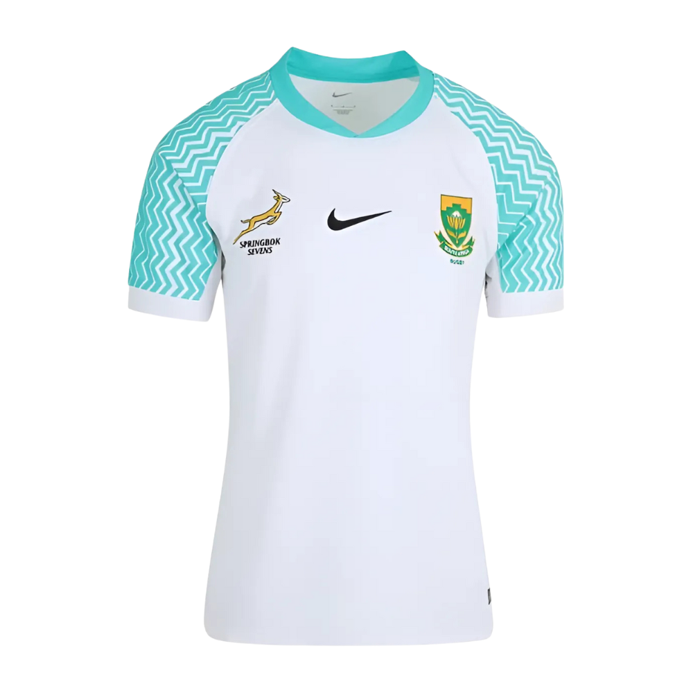 Camisa Africa do Sul Springboks Sevens Away 2025 Haka Rugby