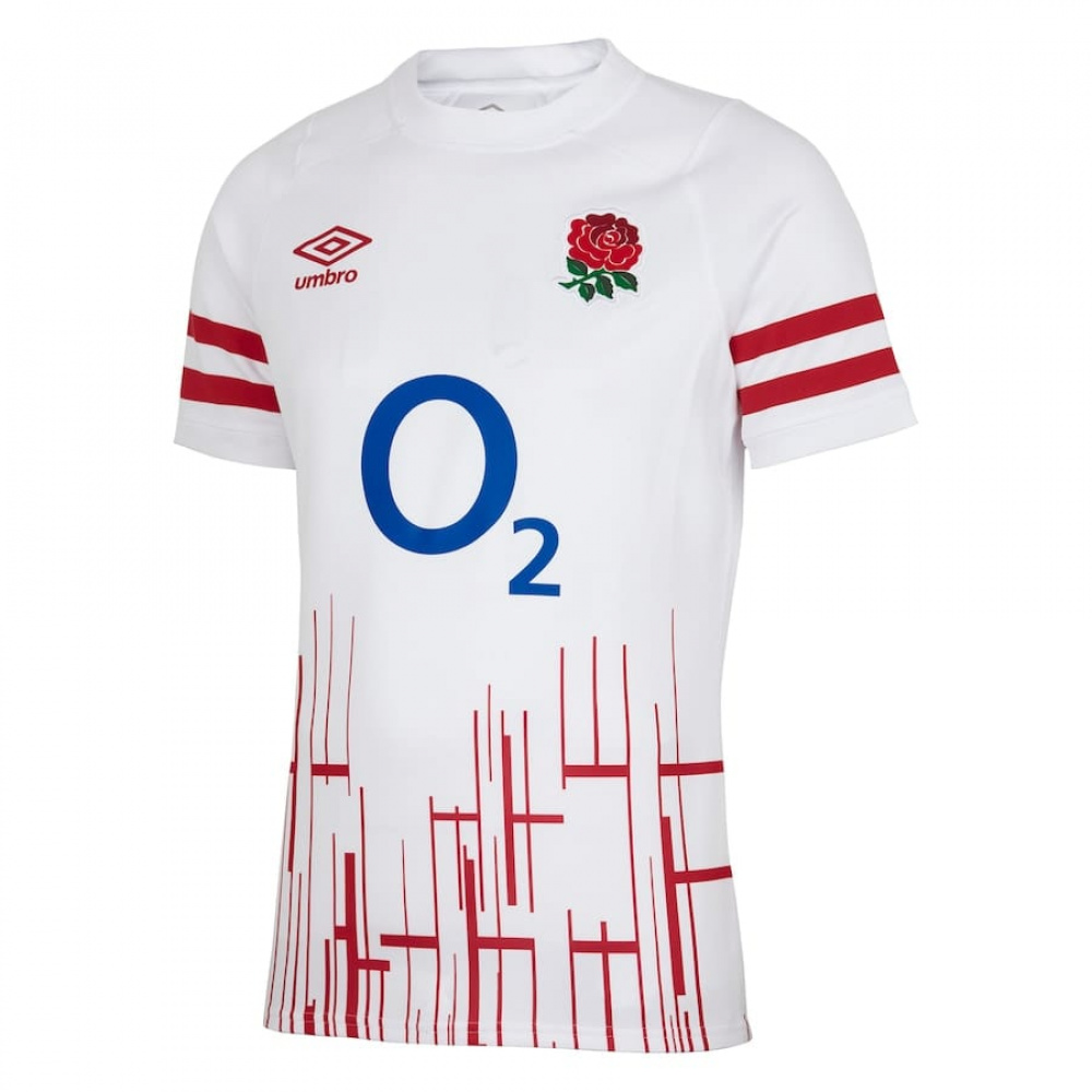 Camisa Inglaterra Rugby Home Branca 22 2023 Haka Rugby