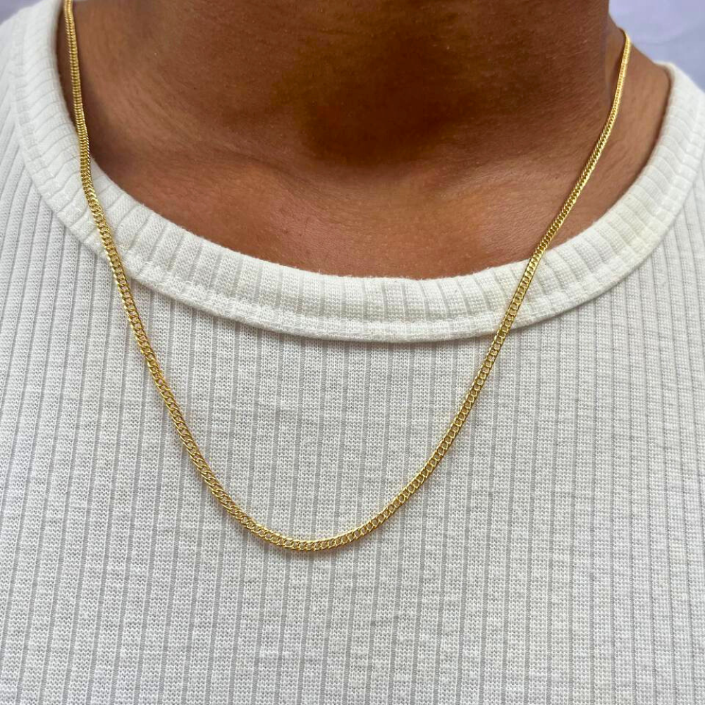 Corrente ARX | [60/70cm] Banhado Ouro 18k [2,5mm] | Romen - Romen Joias