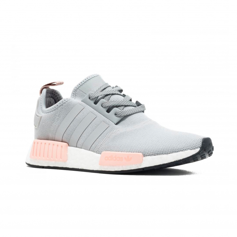 NMD Runner Boost Cinza/Rosa - Happy Shoes