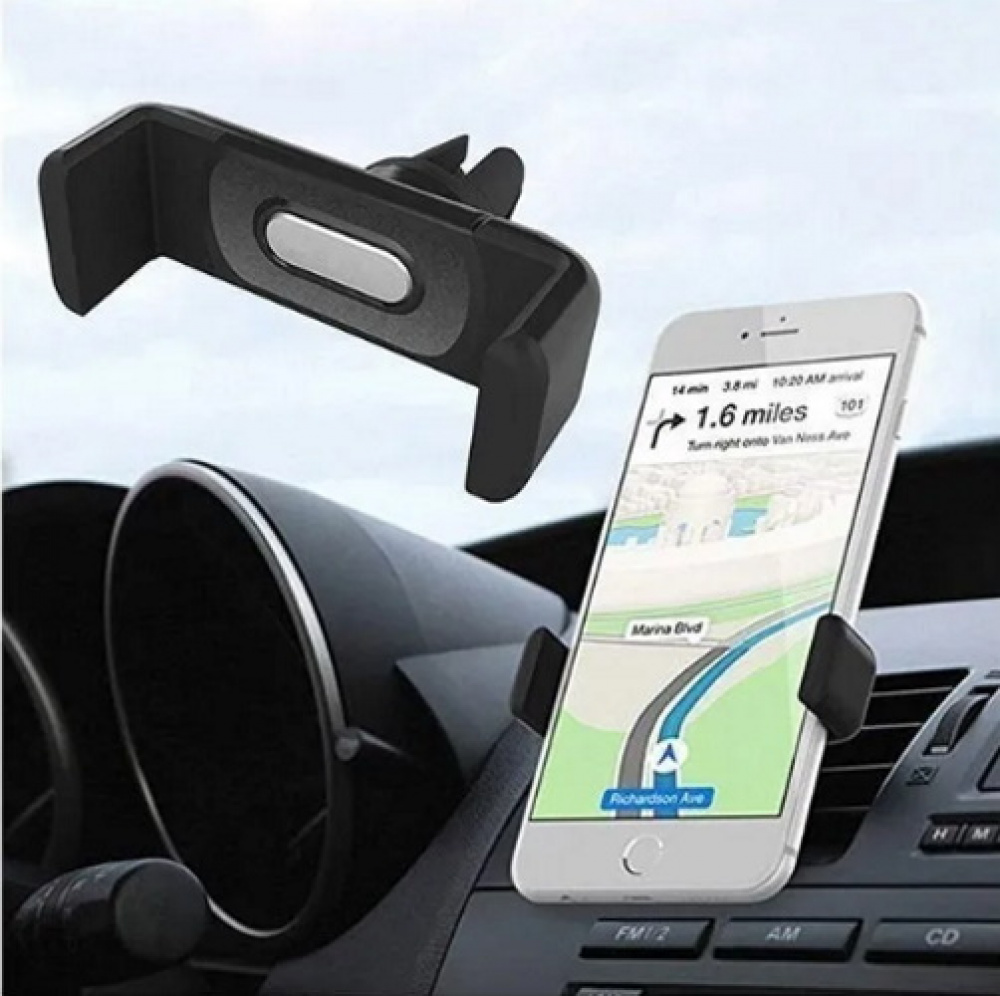 Suporte Veicular Para Celular Gps Fixa Entrada De Ar Automotivo Hard Seven