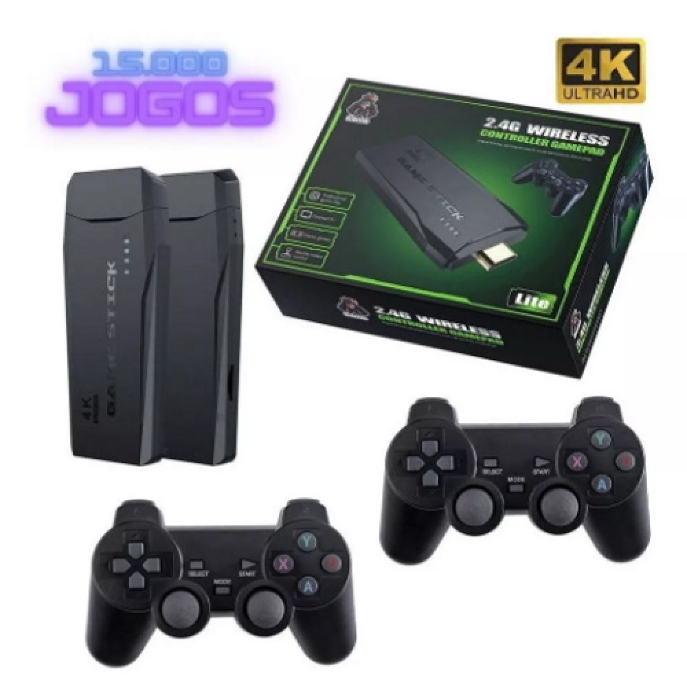 Video Game Retro Box 64GB com 120 Mil jogos 02 controle sem fio -  BrazukaStore