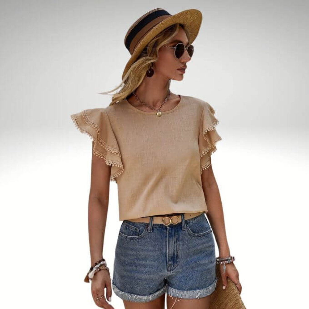 Blusa Manga Borboleta