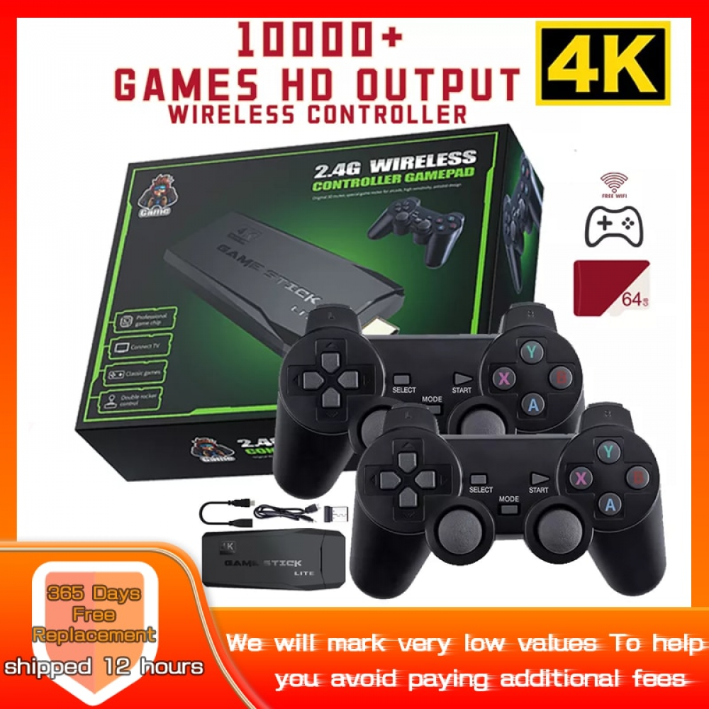 Consoles Vídeo Game 4k 10000 Jogos 2 Controles Sem Fio Retro - Na Soluções  Store você acha diversos produtos com os melhores preços. Vem ver!