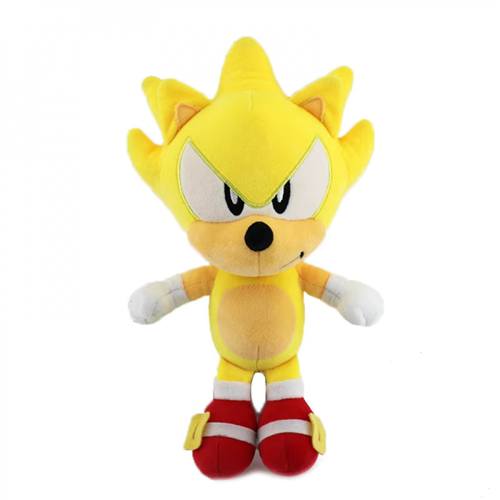 Brinquedo de Pelúcia Super Sonic Hedgehog 27cm Amarelo - Hype Loja ...