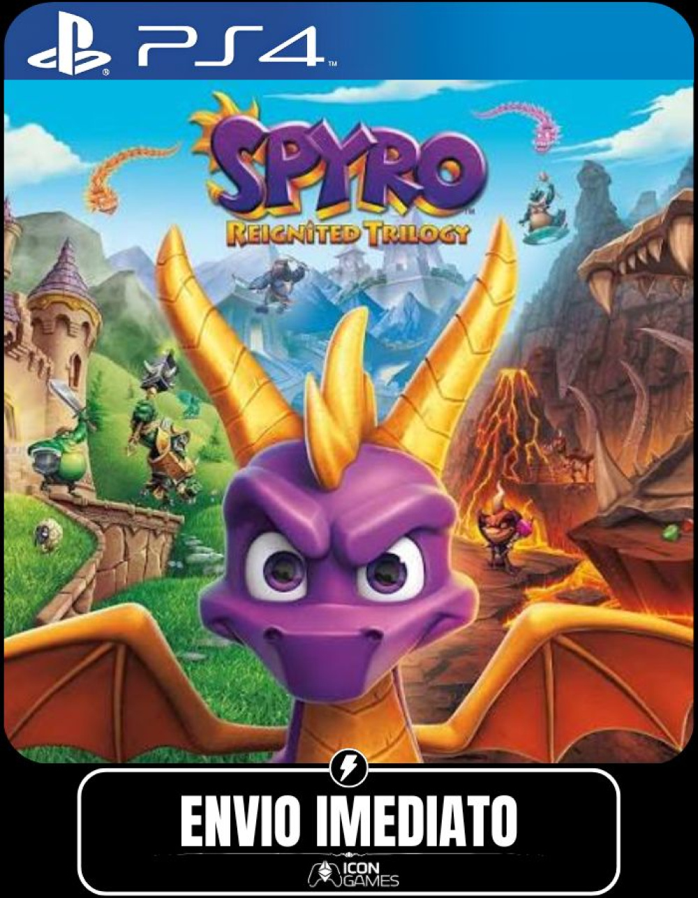 Spyro Reignited Trilogy PS4 Mídia Digital | Icon Games