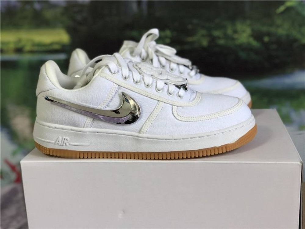 air force 1 x travis scott white