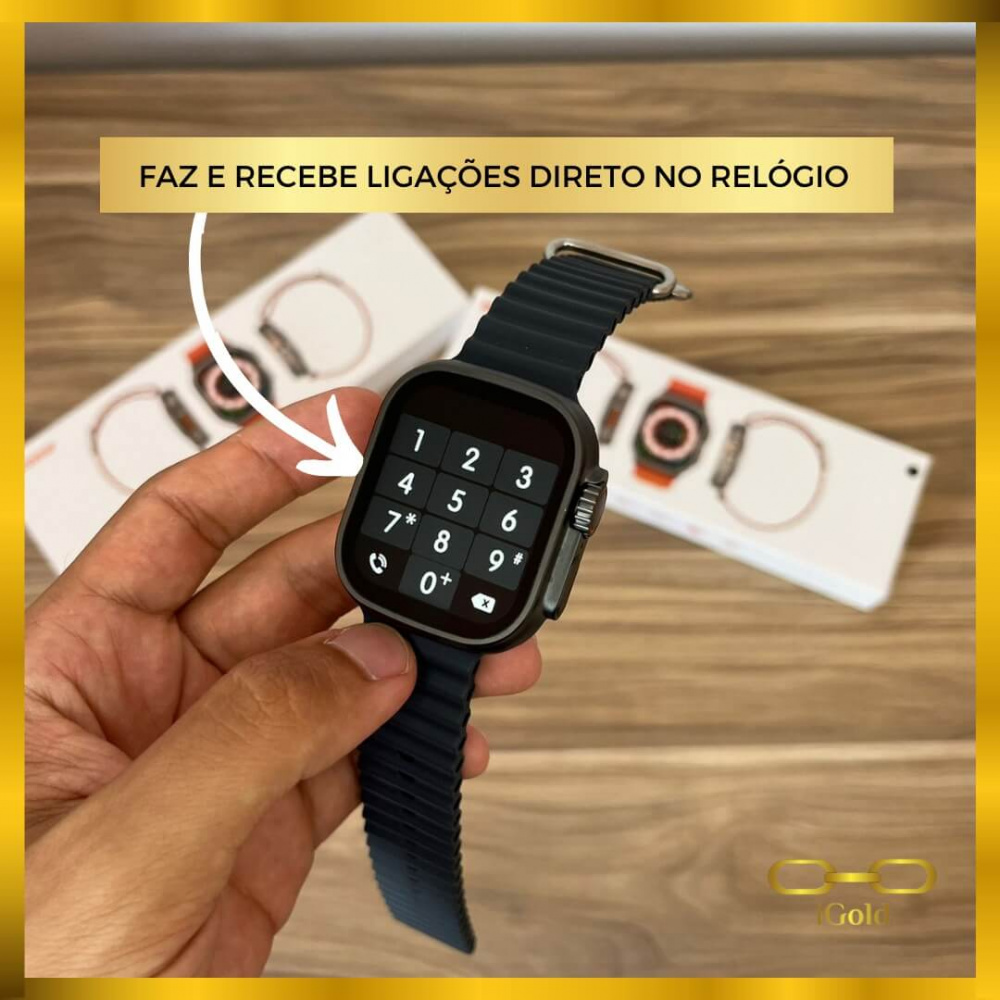 Relógio Smartwatch X8 ULTRA W68 – RÉPLICA APPLE WATCH ULTRA