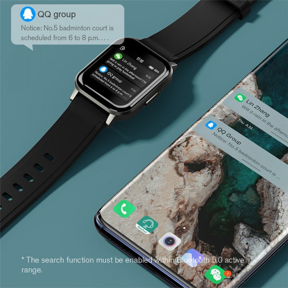 Relógio Smartwatch Watch 2 Haylou LS02 Preto