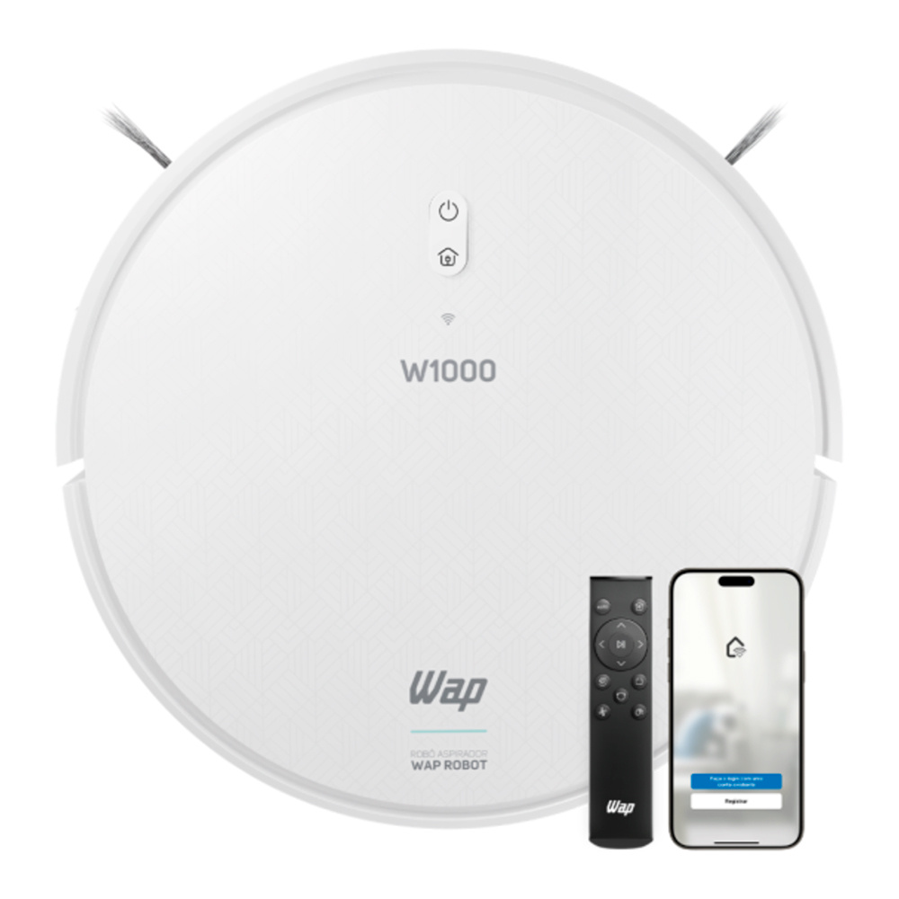 Aspirador de Pó e Água Robô Inteligente W1000 Wap