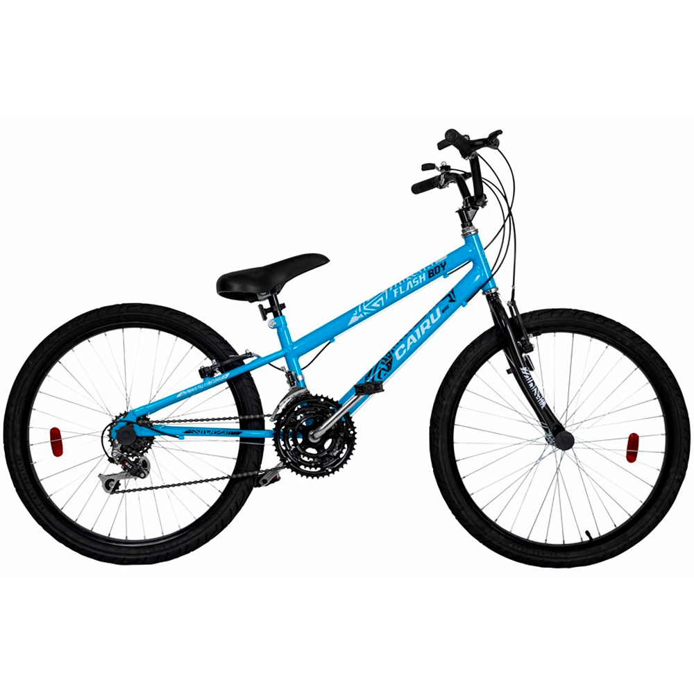 Bicicleta Aro 24 Cairu Flash 21 Marchas Freio V-Brake em Aço Carbono