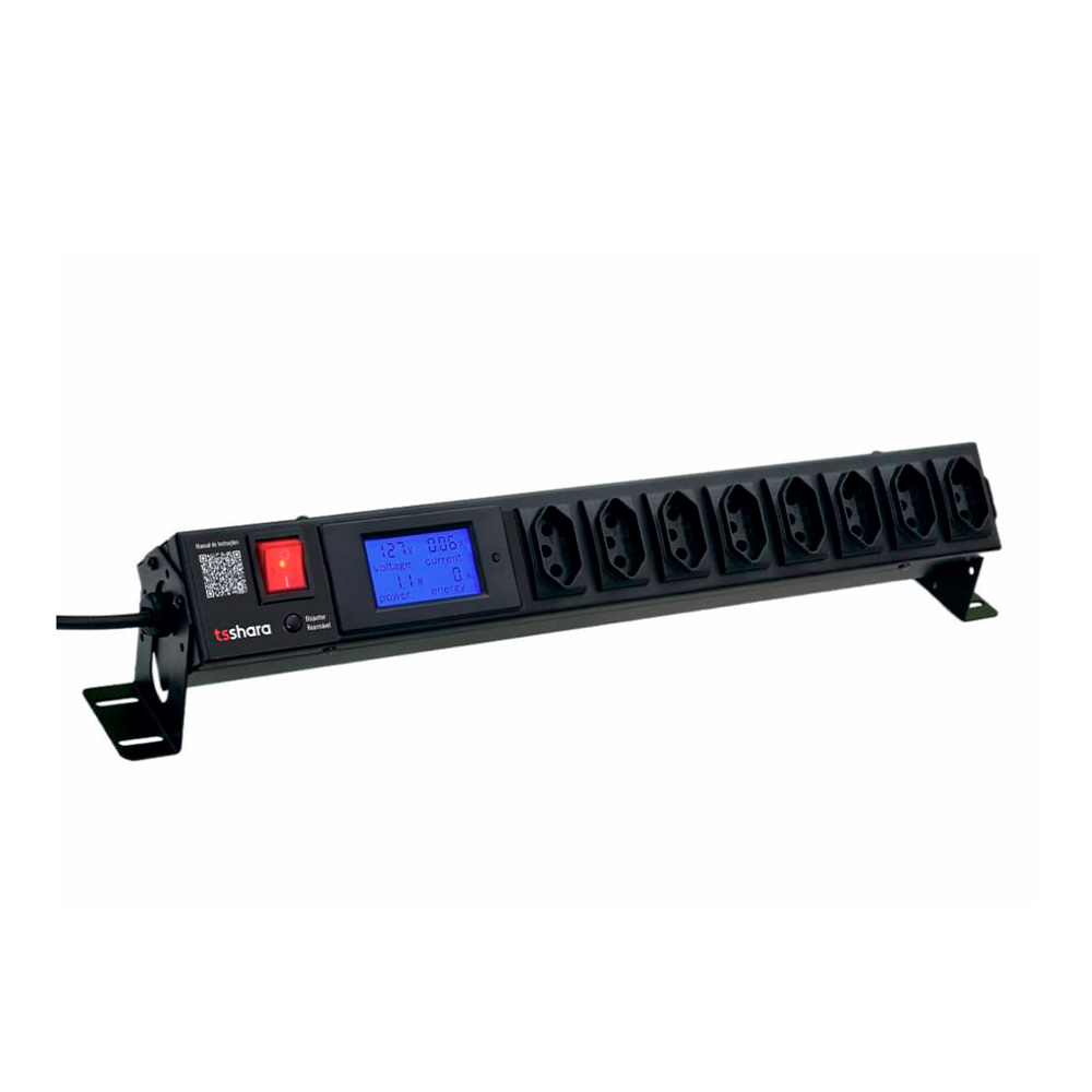 Filtro de linha + Protetor Smart TS Shara 8 Tomadas 10A