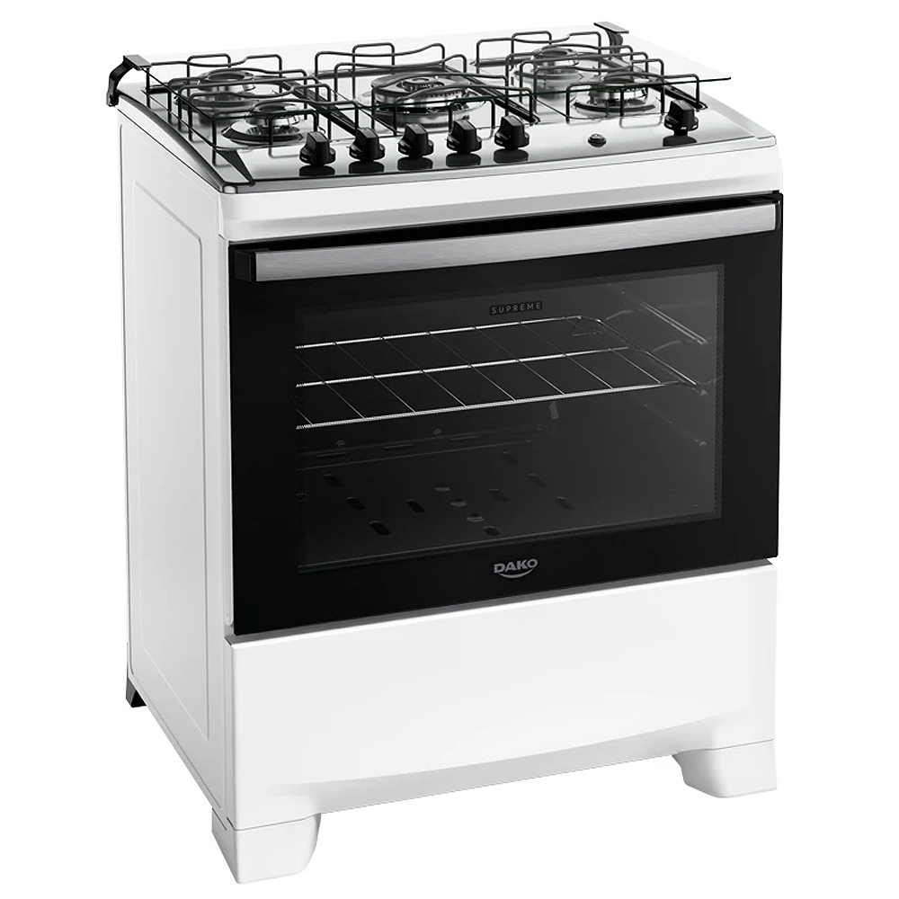 Fogão Dako Supreme 5 Bocas Automático Mesa de Inox