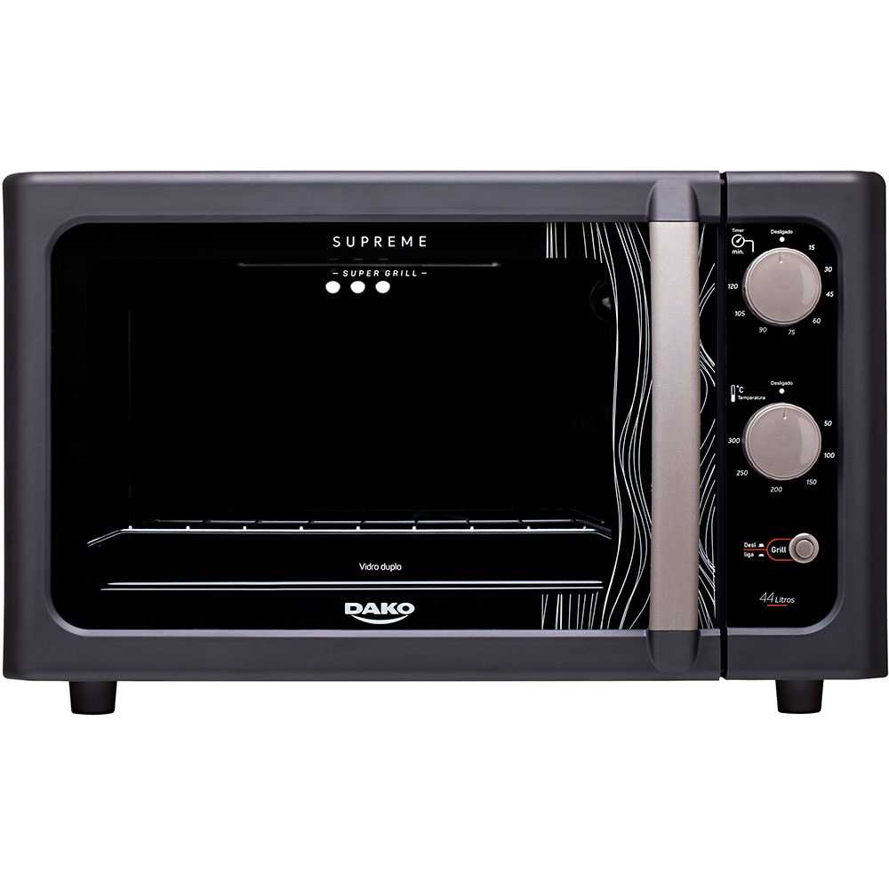 Forno Elétrico de Bancada 44L Dako Supreme Grill 1750W