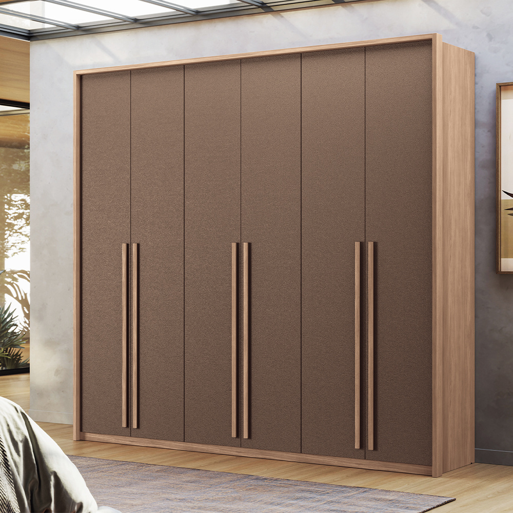 Guarda-Roupa Casal 6 Portas Bater 4 Gavetas Genova Santos Andira