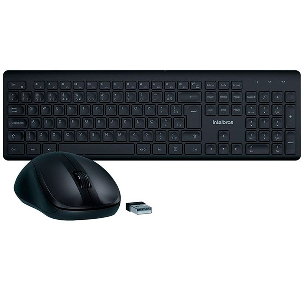 Kit Teclado e Mouse Intelbras sem Fio CSI50
