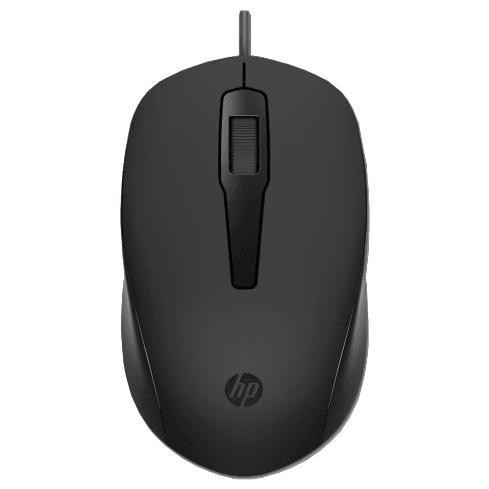 Mouse com Fio HP 240J6AA 3 Botões 1600 DPI Sensor Óptico Ergonômico