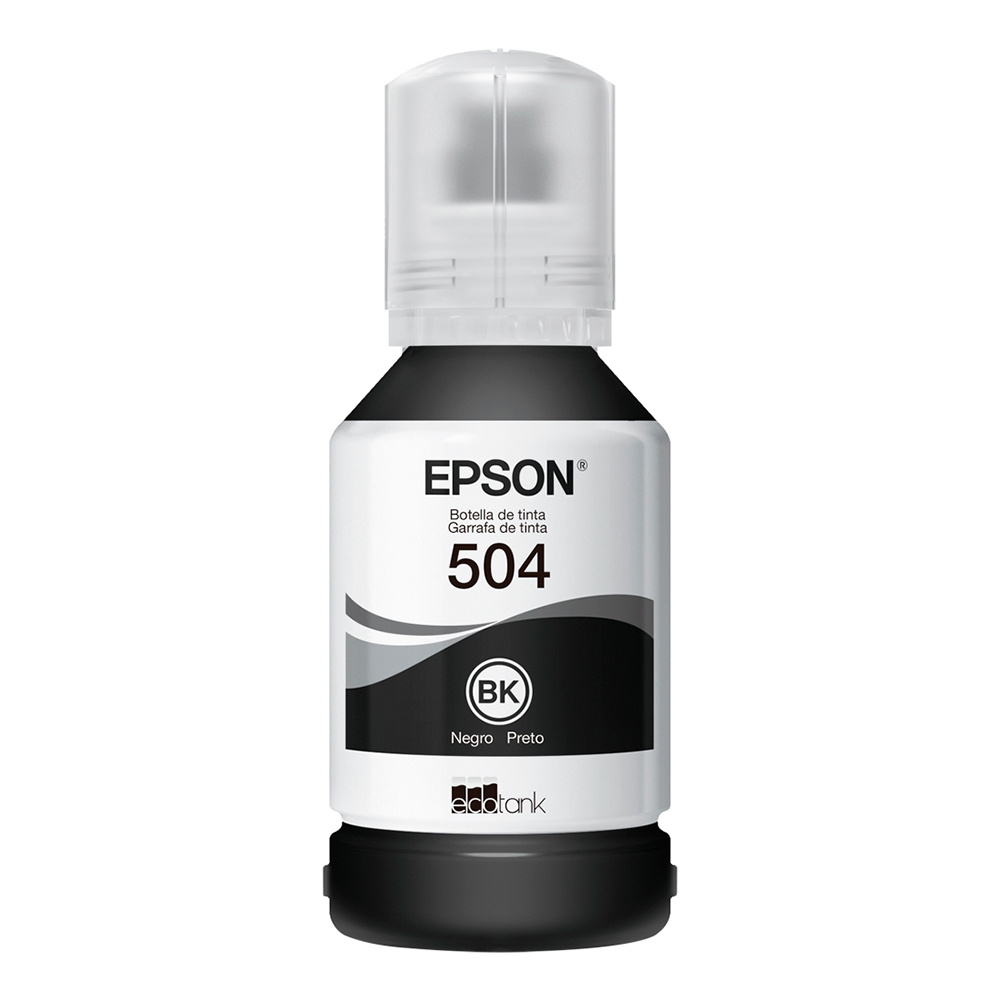 Refil Tanque de Tinta Epson Preto T504 até 7500 Páginas