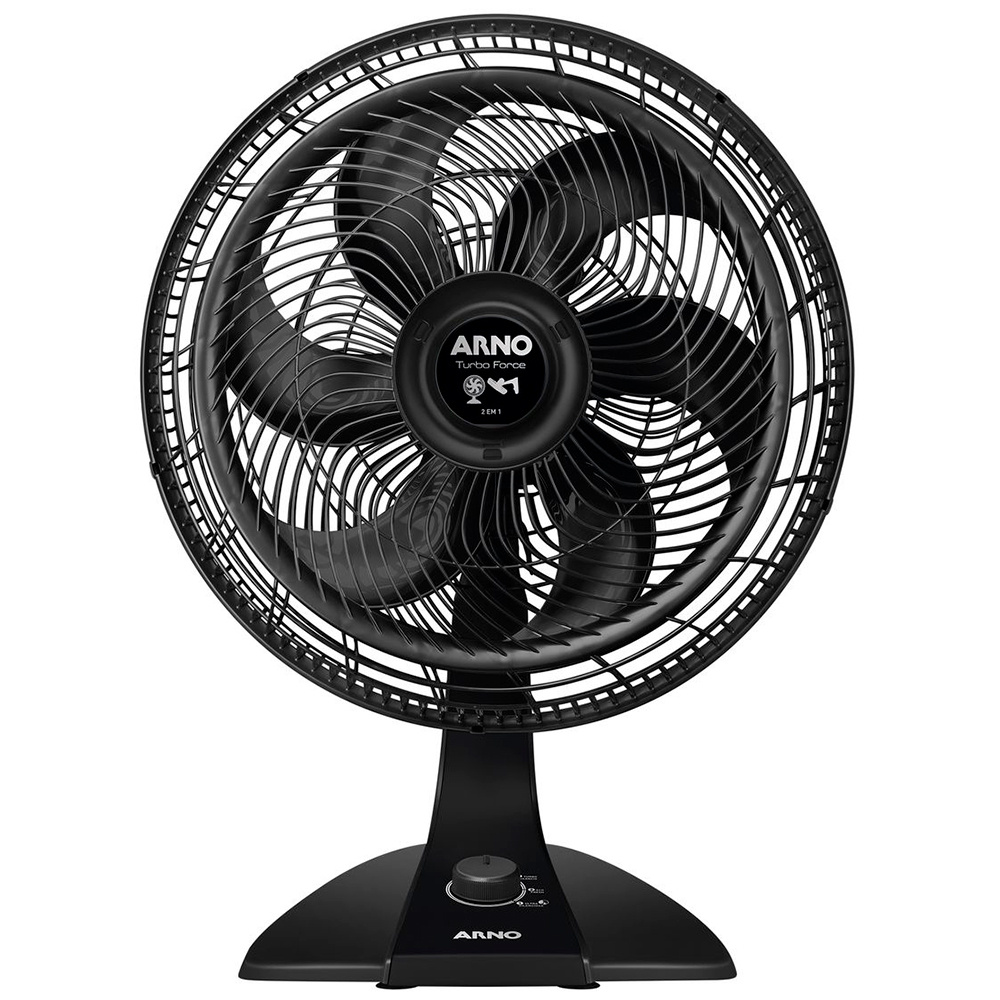 Ventilador 2 em 1 Mesa e Parede Arno Turbo Force 40cm VF42 6 Pás 126W