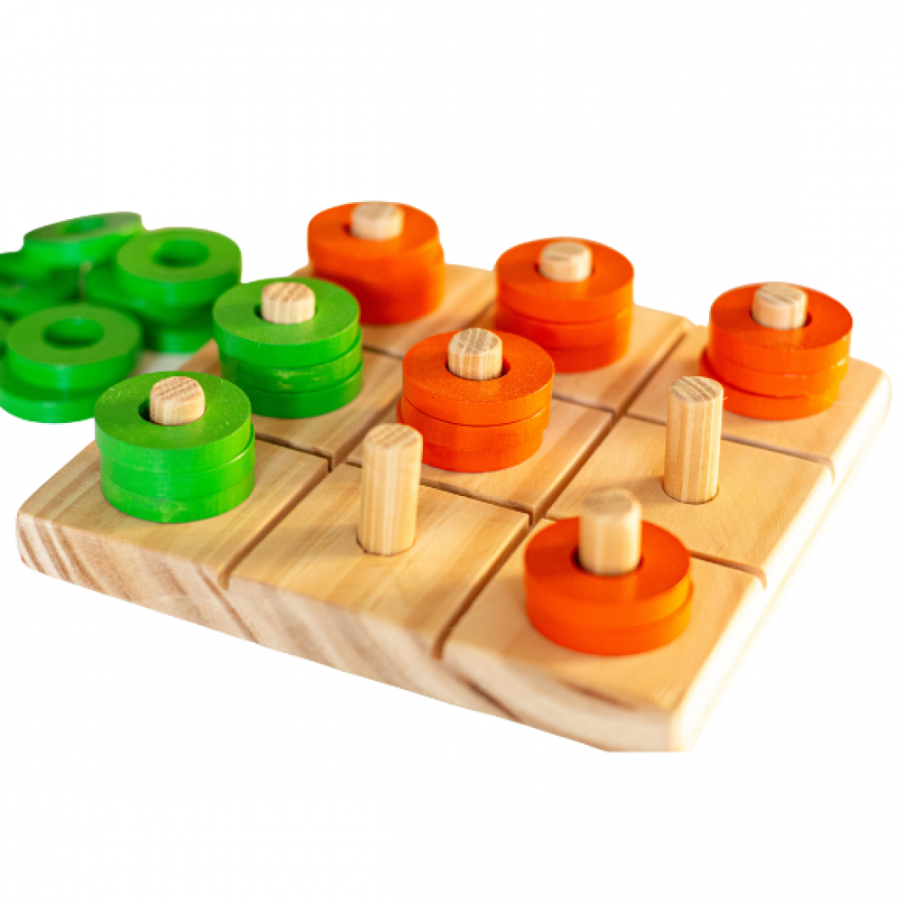 Jogo da Velha Clássico, Brinquedo Educativo Montessori