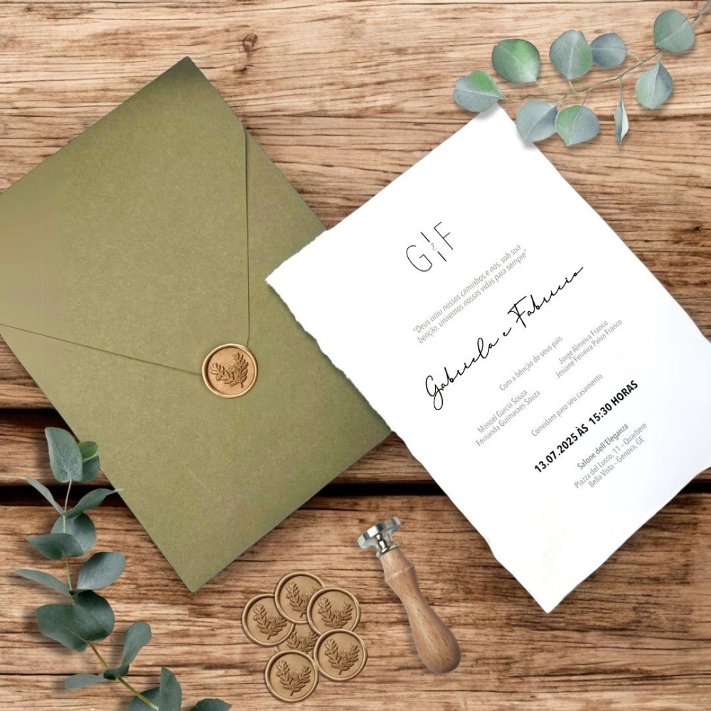 Convite de Casamento | Felice | Minimalista