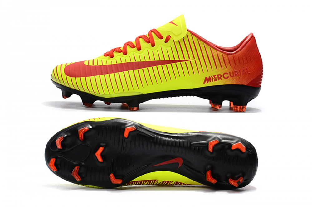 Nike mercurial red store and yellow