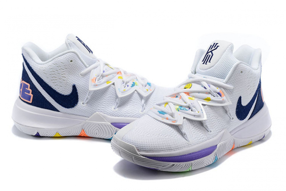 kyrie 5 white denim