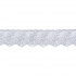 Bordado de Tule Liso Branco - 01 pct com 9,14m