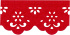 Bordado Ultra Liso Vermelho 309 - Mod.06 - 10mts
