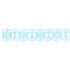 Passa Fita Croche Liso Azul Claro 202 - Mod.34 - 10mts
