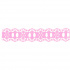 Passa Fita Crochê Liso Rosa 205 - Mod.34 - 10mts